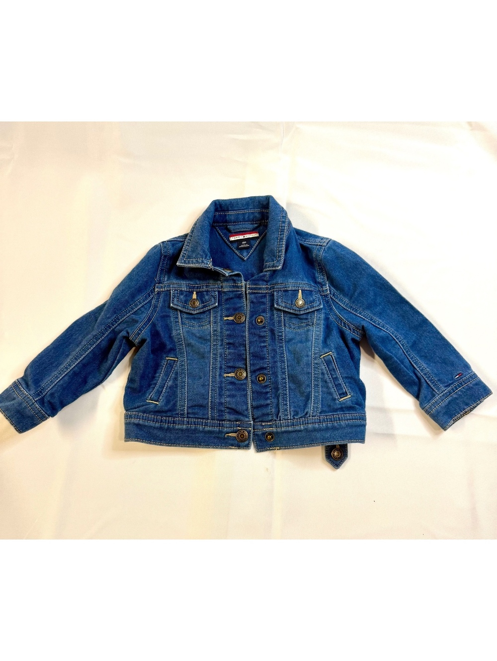 Tommy Hilfiger Toddler Denim Jacket 18M Blue Cotton Blend